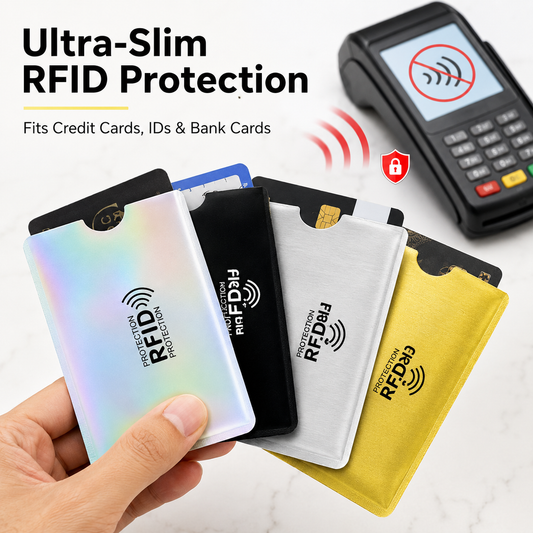 🔒50% OFF TODAY💳 RFID Blocking Sleeves – Stop Digital Pickpockets