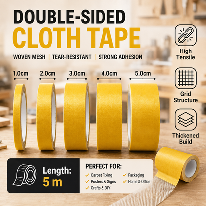 💥 [LAST DAY - 55% OFF] 🛠️ Heavy-Duty Double-Sided Tape: Removable & Zero Residue 🏡