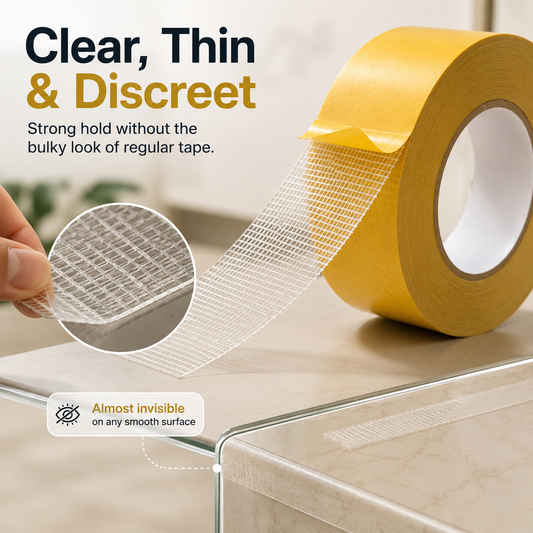 🔥 High-Tack Double-Sided Mesh Tape – Strong Hold for Everyday Repairs