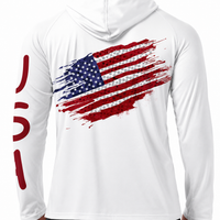 USA Flag White