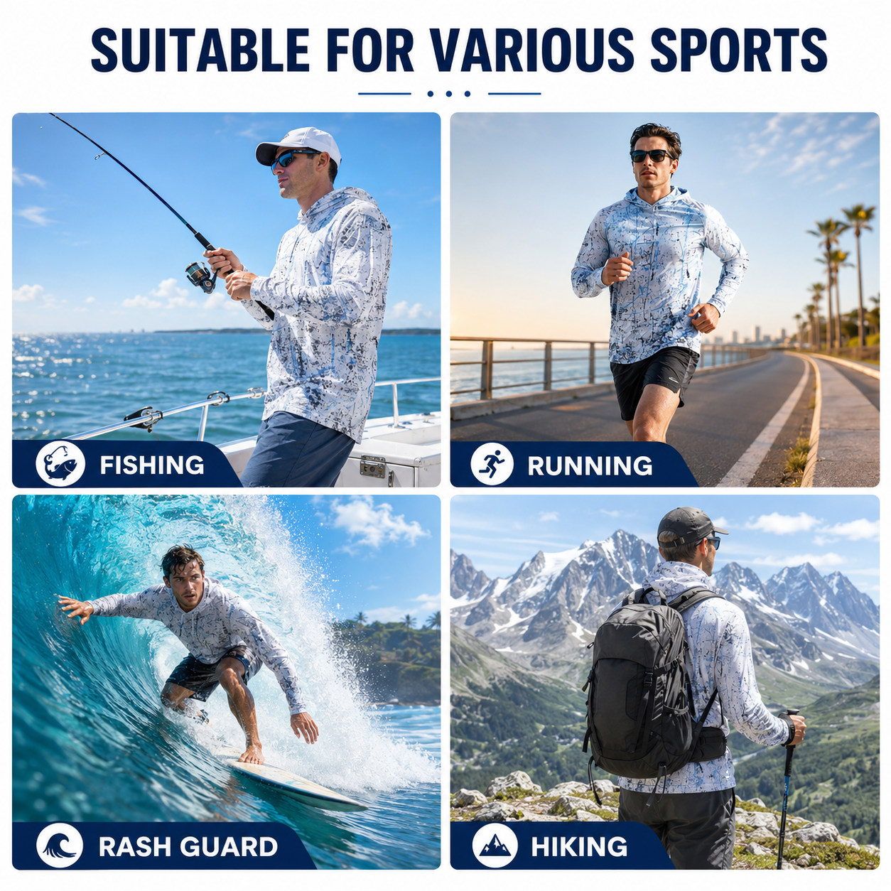🎁HOT 49% OFF  🔥 Men’s UPF 50+ Swim & Outdoor Sun Hoodie