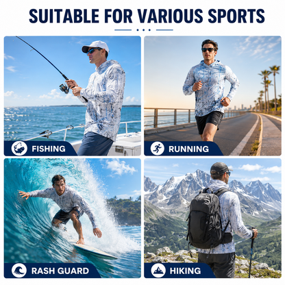 🎁HOT 49% OFF  🔥 Men’s UPF 50+ Swim & Outdoor Sun Hoodie