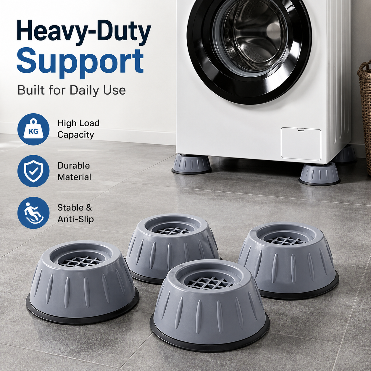 ⚡SAVE 50% NOW🛠️ Universal Anti-Vibration Appliance Pads
