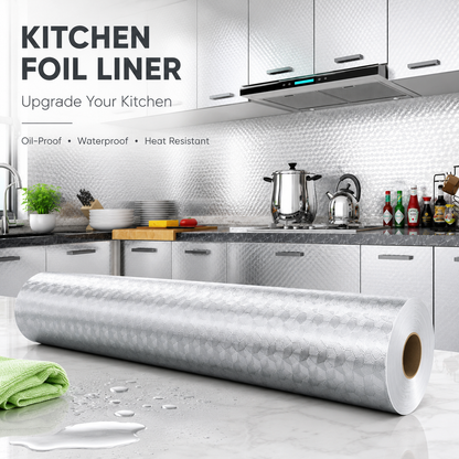 💧Oil-Proof & Waterproof✨ Easy-Clean Kitchen Wallpaper