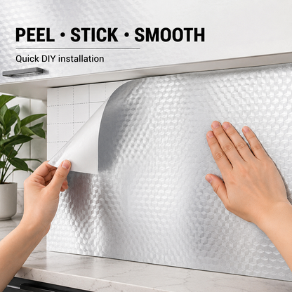 💧Oil-Proof & Waterproof✨ Easy-Clean Kitchen Wallpaper