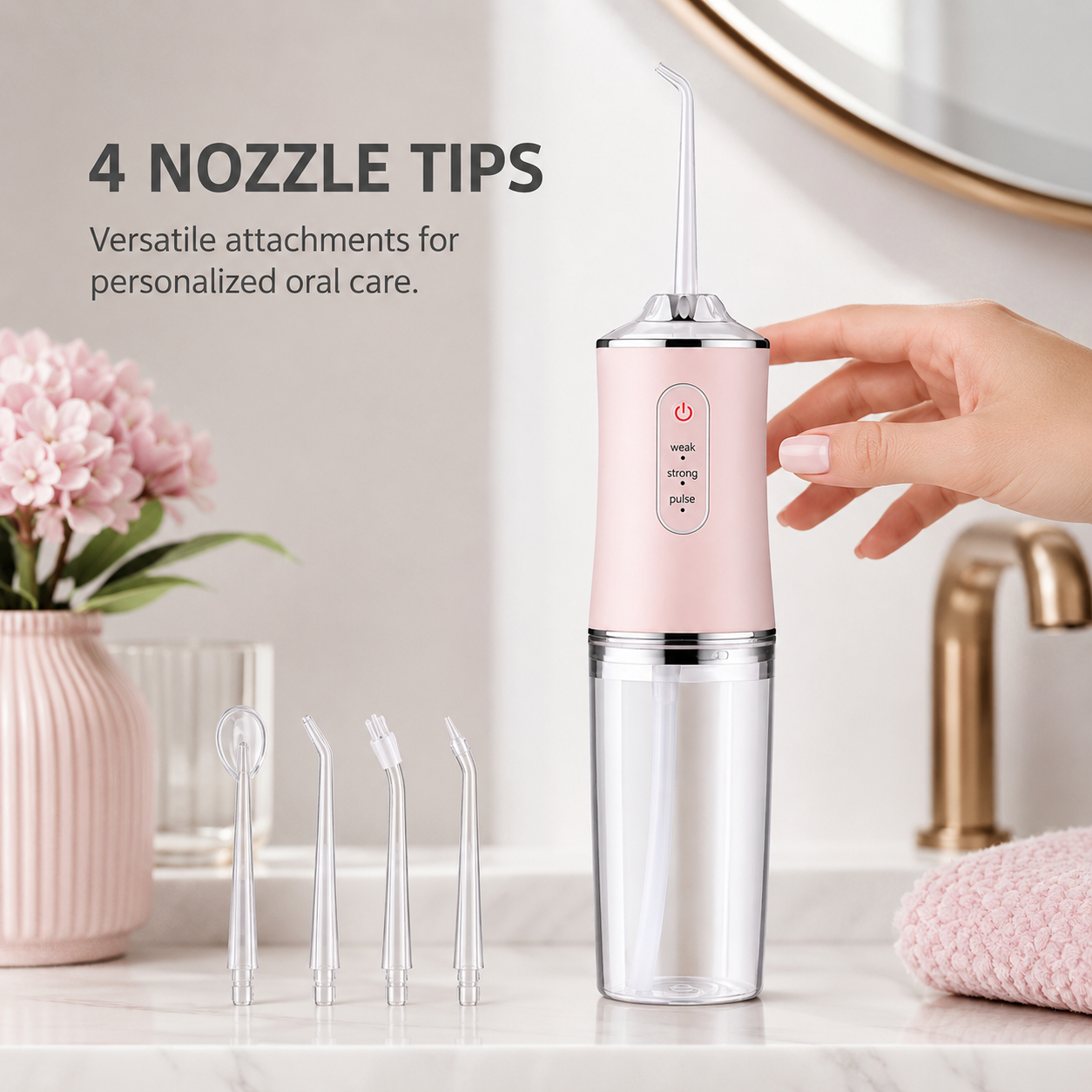 🦷50% OFF TODAY✨ Portable Water Flosser 4-Pack Family Set