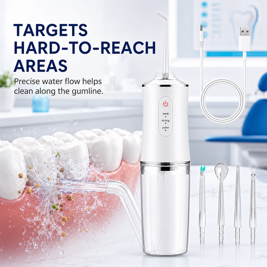 🦷50% OFF TODAY✨ Portable Water Flosser 4-Pack Family Set