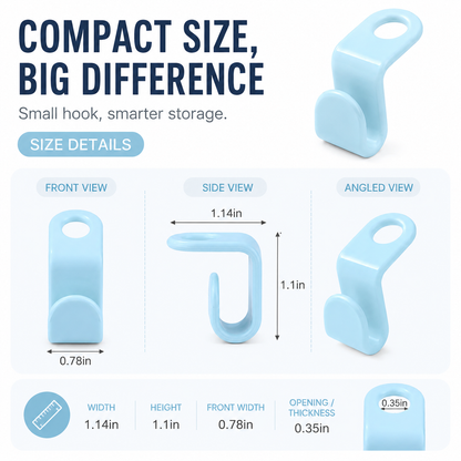 ✨50PCS Hanger Connector Hooks👕 Organize More Save More Space