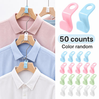 ✨50PCS Hanger Connector Hooks👕 Organize More Save More Space
