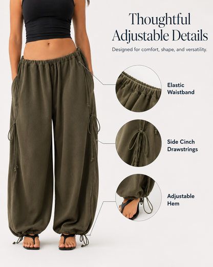✨ Unisex Adjustable Oversized Lounge Pants – Made for XS-6XL
