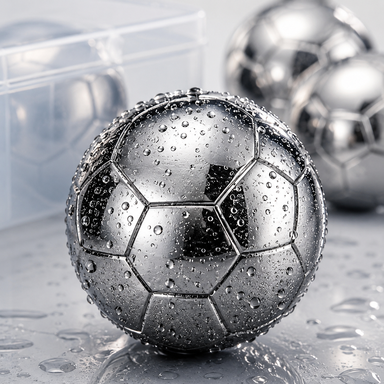 ⚽ World Cup Sale 55% OFF – Soccer Whiskey Ice Balls Set, Reusable Stainless Steel Drink Chilling Stones
