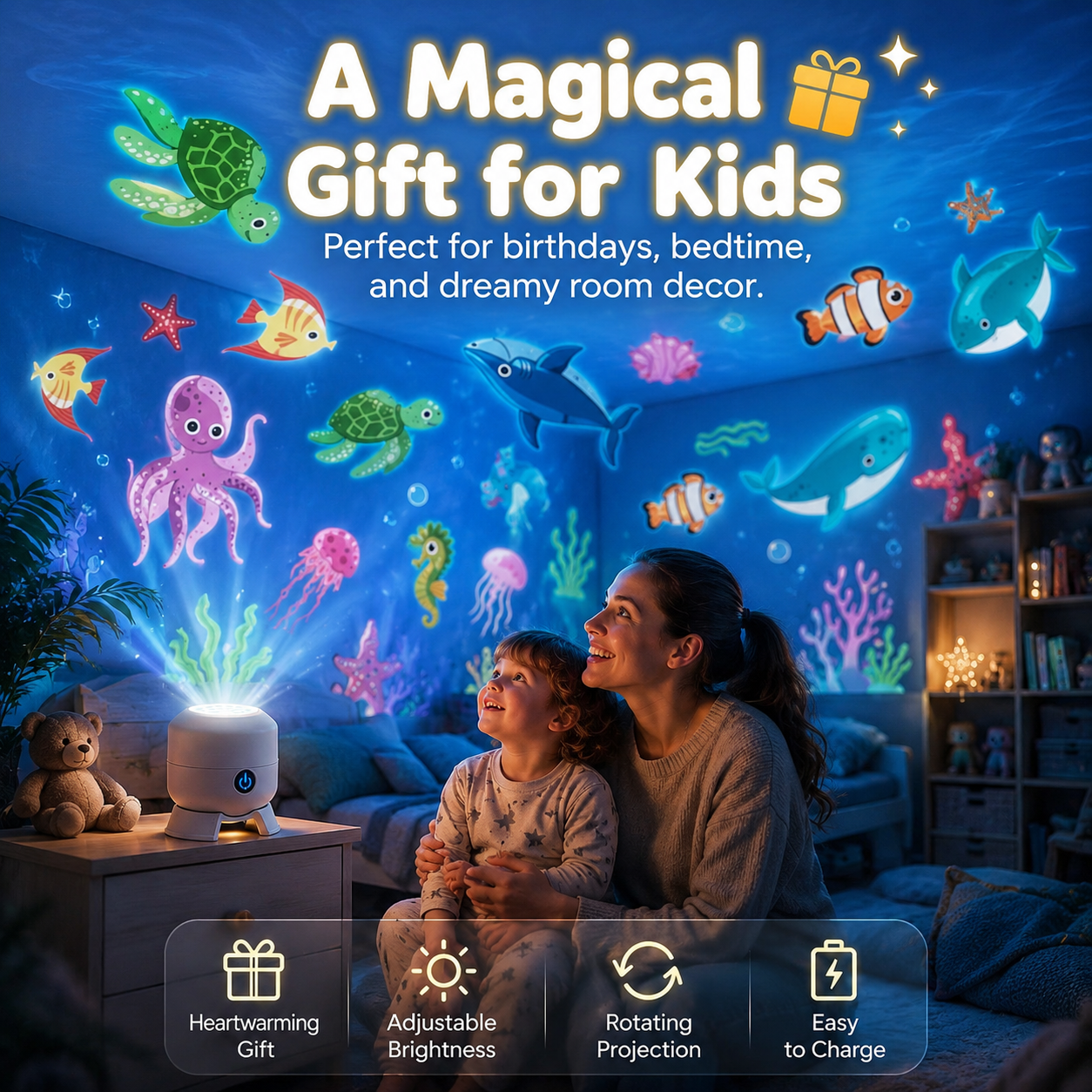 🐳Underwater World Projector Light✨50,000+ Sold & Loved💓