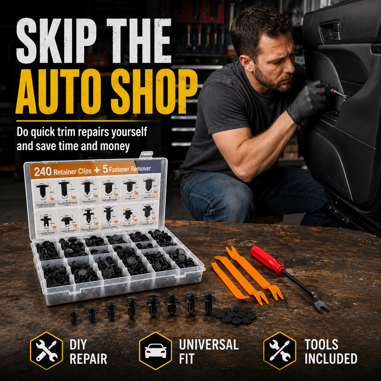 🚗50% OFF TODAY🔧Car Retainer Clip Kit with Remover 🧰