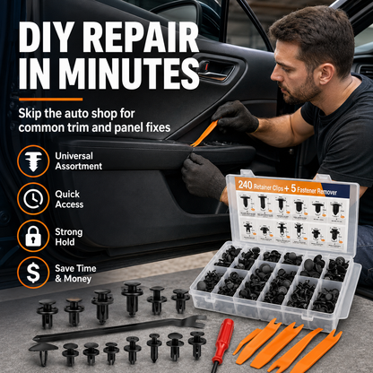 🚗50% OFF TODAY🔧Car Retainer Clip Kit with Remover 🧰