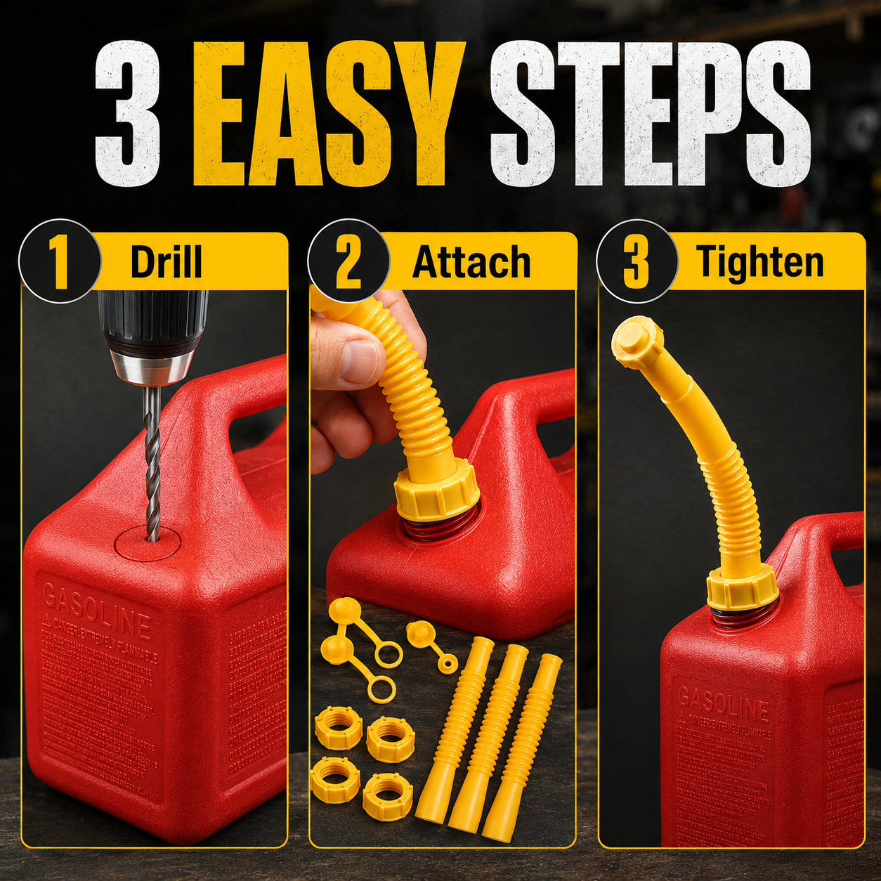 ⛽🔥50% OFF TODAY — Gas Can Spout Replacement Kit with Gaskets