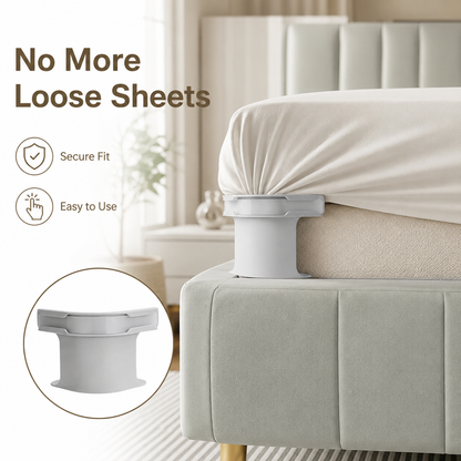 💥 BUY 2 GET 1 FREE😴Secure Fit Sheet Holders – Wrinkle-Free, Slip-Free Bed