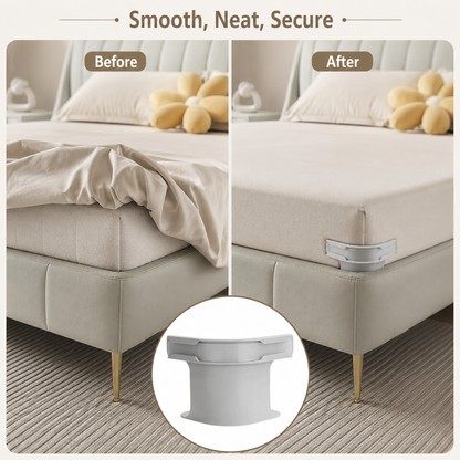 💥 BUY 2 GET 1 FREE😴Secure Fit Sheet Holders – Wrinkle-Free, Slip-Free Bed