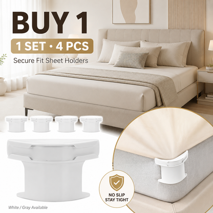 💥 BUY 2 GET 1 FREE😴Secure Fit Sheet Holders – Wrinkle-Free, Slip-Free Bed