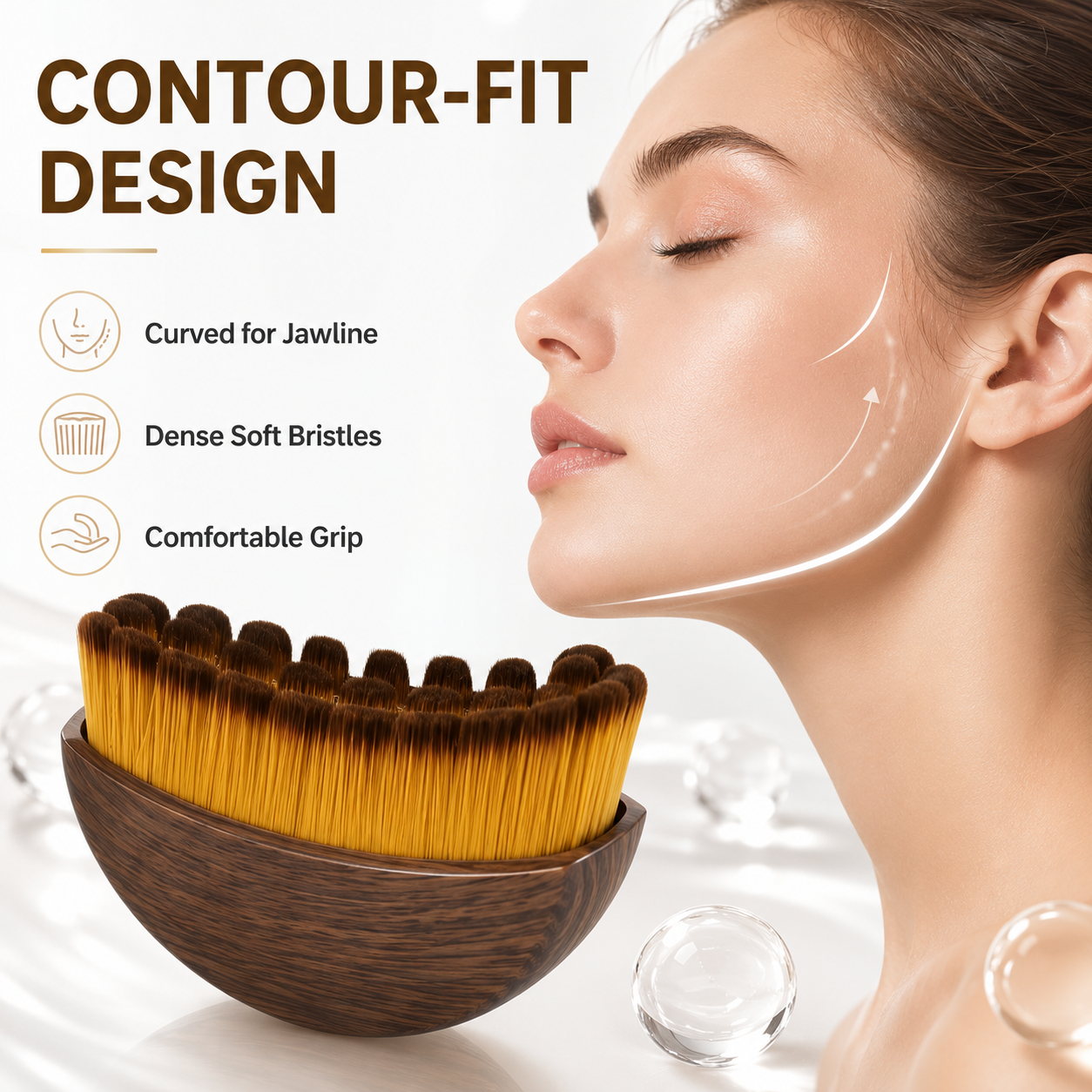 💖 HOT SALE✨Jawline Sculpting Face Brush – Lift, Massage & Contour