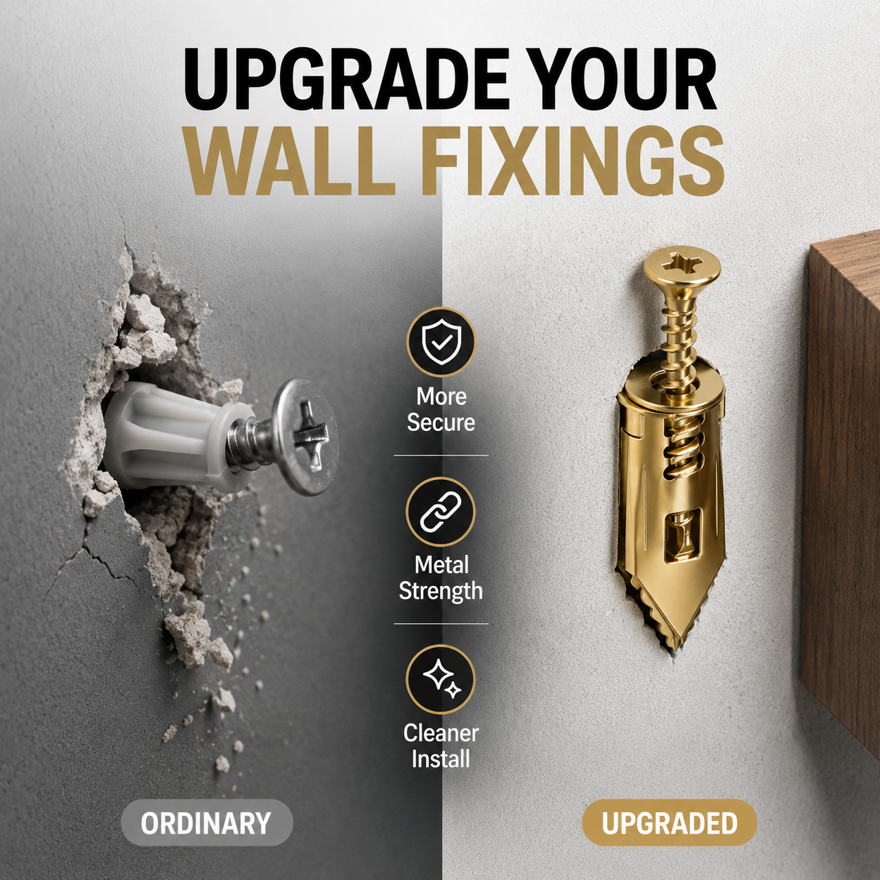 🏠 80PCS Wall Anchor & Screw Kit – Strong Hold for Home Repairs