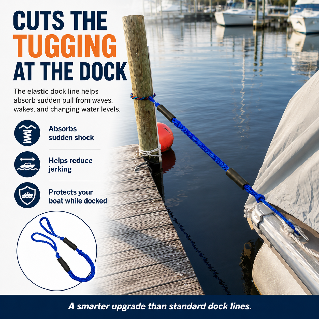 🔥 Buy 1 Get 1 Free – Shock-Absorbing Bungee Dock Lines ⚓