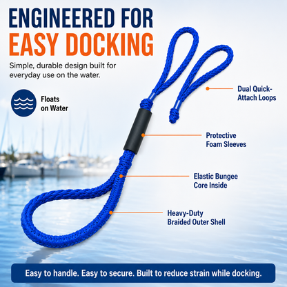 🔥 Buy 1 Get 1 Free – Shock-Absorbing Bungee Dock Lines ⚓