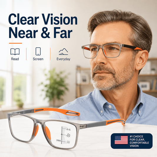 👓 VisionSync Multifocal Glasses – Clear Vision Near & Far