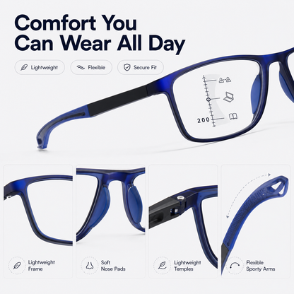 👓 VisionSync Multifocal Glasses – Clear Vision Near & Far