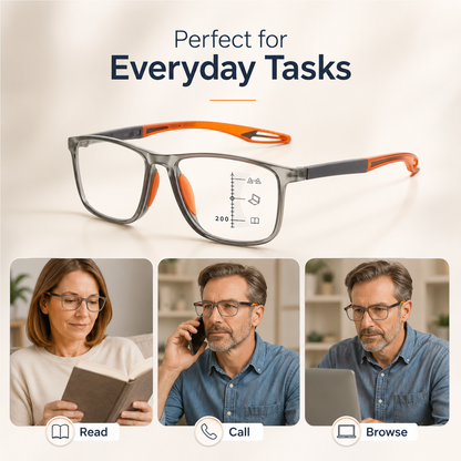 👓 VisionSync Multifocal Glasses – Clear Vision Near & Far