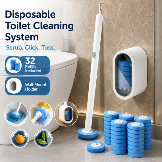 🔥50% OFF🚽 Disposable Toilet Cleaning System with 32 Refills
