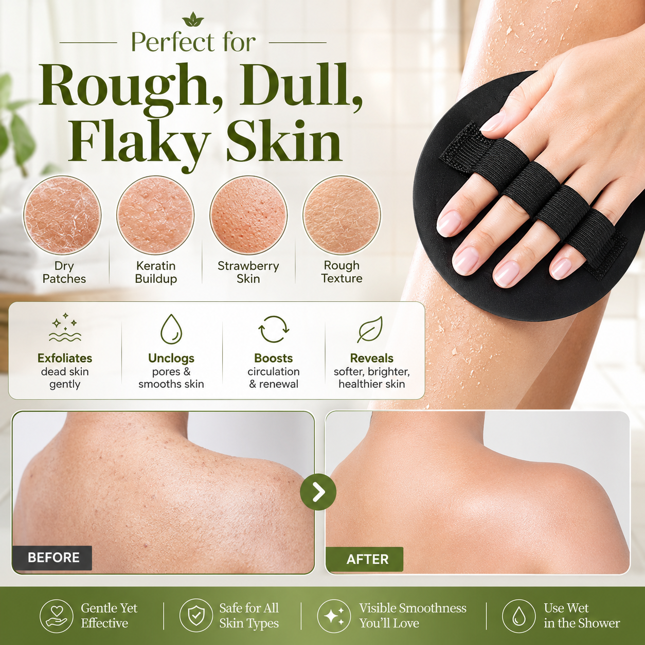 ✨50% OFF TODAY🧤 Exfoliating Gloves – Instantly Remove Dead Skin