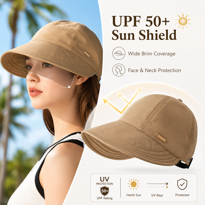 🌴Summer Sale 50% OFF👒UPF 50+ Ponytail Sun Visor Hat