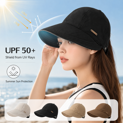 🌴Summer Sale 50% OFF👒UPF 50+ Ponytail Sun Visor Hat