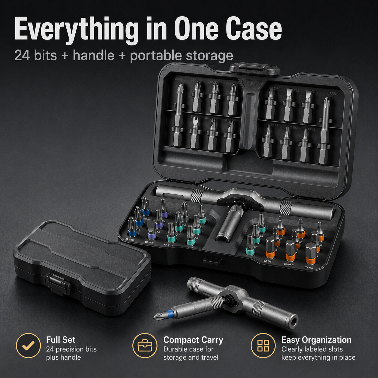 ⚡ HOT SALE🔩 24-in-1 Precision Screwdriver Kit