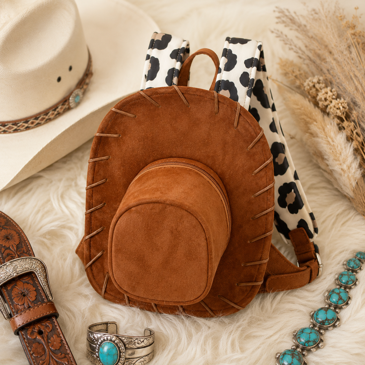 🔥🤠 Last Day 50% OFF – Western Cowboy Hat Backpack