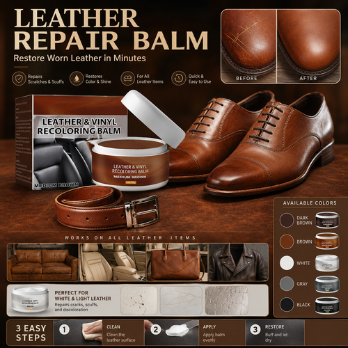 🥳2026 HOT SALE🥳💞50K+ SOLD!🛋️✨ 50% OFF! Leather Repair Paste – Fills scratches & scuffs, restores texture. Available in multiple colours. Save your favourite sofa! 💺🛡️