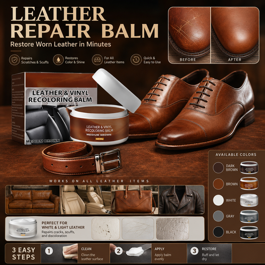 🥳2026 HOT SALE🥳💞50K+ SOLD!🛋️✨ 50% OFF! Leather Repair Paste – Fills scratches & scuffs, restores texture. Available in multiple colours. Save your favourite sofa! 💺🛡️
