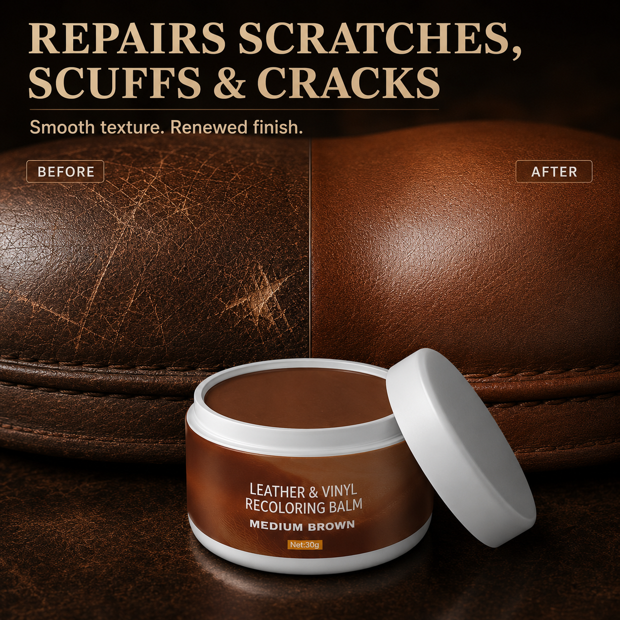 🥳2026 HOT SALE🥳💞50K+ SOLD!🛋️✨ 50% OFF! Leather Repair Paste – Fills scratches & scuffs, restores texture. Available in multiple colours. Save your favourite sofa! 💺🛡️