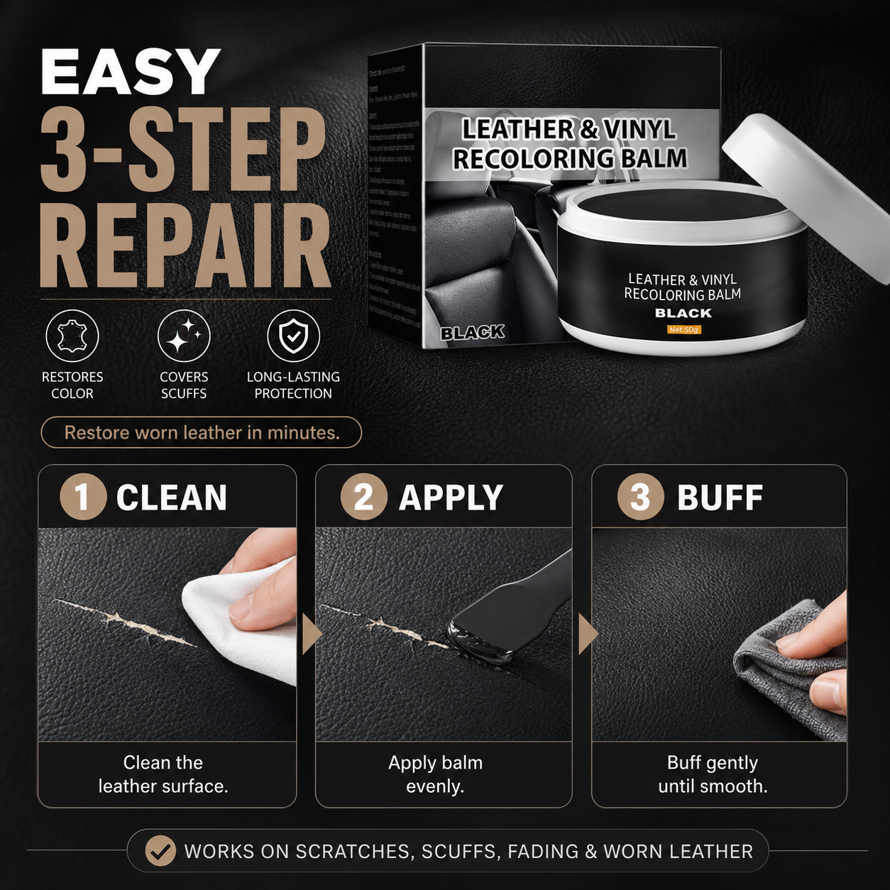 🥳2026 HOT SALE🥳💞50K+ SOLD!🛋️✨ 50% OFF! Leather Repair Paste – Fills scratches & scuffs, restores texture. Available in multiple colours. Save your favourite sofa! 💺🛡️