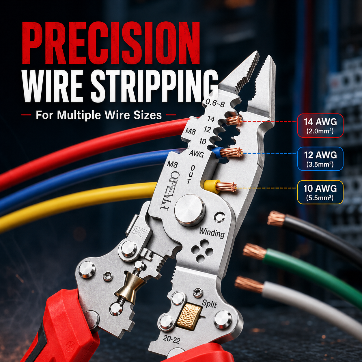 ⚡50% OFF TODAY🛠️ 16-in-1 Wire Stripping Pliers with Voltage Tester