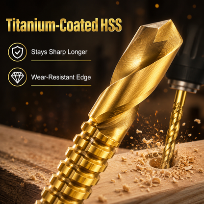 💪8-Piece 3–10mm Titanium Drill Bits⚡ Built for Metal, Wood & Plastic