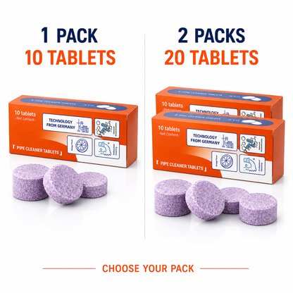 🧼50% OFF TODAY🚿 Multi-Purpose Pipe Cleaner Tablets ✨Cleans Drains, Washers & Septic Systems