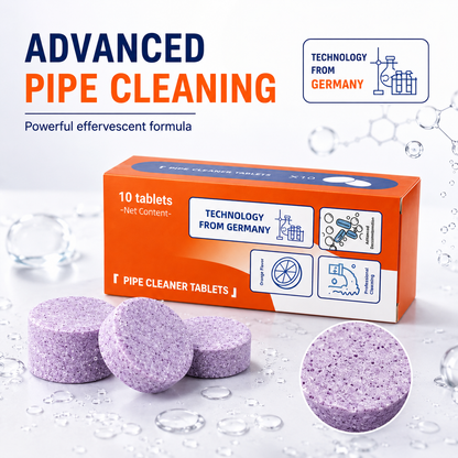 🧼50% OFF TODAY🚿 Multi-Purpose Pipe Cleaner Tablets ✨Cleans Drains, Washers & Septic Systems