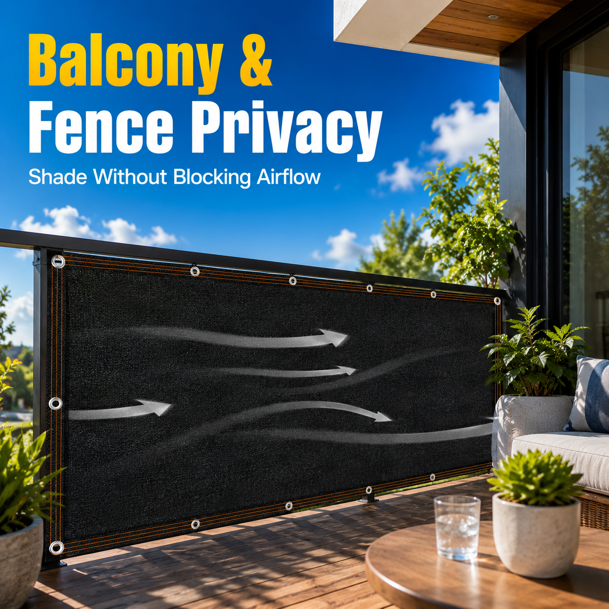 🏡Create the Perfect Backyard Oasis☀️ 🌿90% UV-Blocking Heavy-Duty Shade Cloth