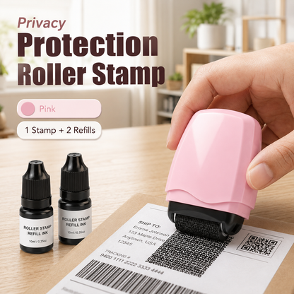 🛡️ ✉️Privacy Roller Stamp – Hide personal info instantly. No shredding needed. Refillable & portable. 🔏✨