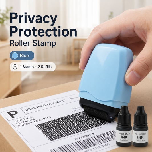 🛡️ ✉️Privacy Roller Stamp – Hide personal info instantly. No shredding needed. Refillable & portable. 🔏✨
