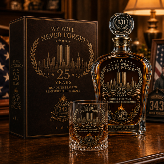 Anniversary Memorial Decanter Set