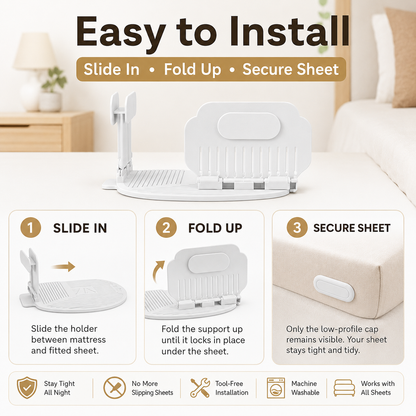 🔥 HOT SALE 55% OFF😴Secure Fit Sheet Holders – Wrinkle-Free, Slip-Free Bed