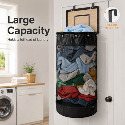 🏀 Over-the-Door Basketball Laundry Hamper – Turn Laundry into a Fun Game