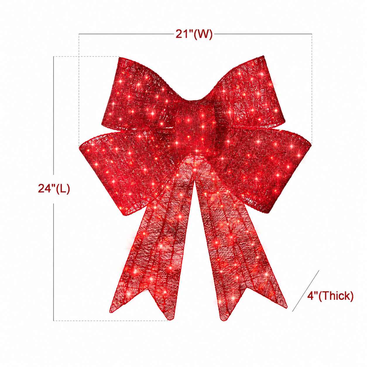 🔥55% OFF Hot Sale🎁✨🎄 48-Inch Lighted Christmas Bow 🎀